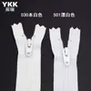 Cremallera Ykk No. Traje Blanco para Gatear de Bebé de 3 Nailon Engrosado con Doble Deslizador de Extremo Cerrado con Especificaciones Completas Deslizador de Nailon Ykk