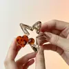 Pinza para el Cabello de Estrella de Cinco Puntas Estilo Coreano Color Ámbar Forma de Corazón Accesorio para el Cabello de Celebridad de Internet Recogido en la Parte Trasera de la Cabeza Clip para Cola de Caballo Pinza de Tiburón Accesorios para el Cabello