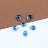 Cuentas de Tourmalina de Color Degradado con Forma de Gota de Agua, Agujero Único, Fondo Puntiagudo, Cuentas Sueltas para Accesorios de Aretes DIY, Pulseras DIY