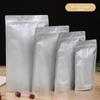 Uau Saco Transparente Espessado Auto-Sustentável com Fecho Zip Sacola Selada para Lanche Frutas Secas Sacola com Janela Colorida Embalagem de Alimentos Sacola Auto-Suportável