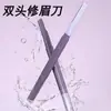 Recortador de Cejas Macro de Doble Cabezal para Mujeres, Recortador de Cejas Impermeable y Afilado para Estudiantes, Afeitado para Principiantes, Recortador de Cejas Seguro