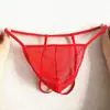 Nova Roupa Íntima Masculina Tanga Transparente Tentação t Calças Sedução Dupla Correia Renda Dupla Tanga Atacado Dropshipping