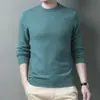 Suéteres para Hombre al por Mayor, Cuello Alto Medio, Estilo Coreano, Cuello Redondo Casual de Moda, Suéter Básico de Punto para Hombre, Fábrica de Exportación