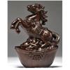 Adornos de Talla de Ébano Rata Buey Tigre Conejo Dragón Serpiente Caballo Oveja Gallo Mono Perro Cerdo Yuanbao Set Zodiacal de Artesanías
