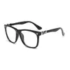 Armazones de Gafas Estilo Xue Zhiqian para Hombre, Moda Coreana Cuadrados de Marco Grande Gafas Adelgazantes para Mujer, Luz Azul Anti-Azul de 0 Grados
