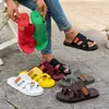 Sandalias transpirables 36-42 43 44 45 talla grande para mujer zapatos de playa antideslizantes para exteriores sandalias de meter a la moda cómodas