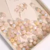 Rosa Atardecer 10mm Ojo de Gato Sintético Resina Redondas Perlas Sueltas Rosa Marrón Degradado Perlas Soñadoras Accesorios para Joyería DIY