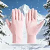 Guantes Liner de Esquí para Otoño e Invierno para Hombre, Forro de Terciopelo para Exteriores, Cálidos, Cortavientos, Pantalla Táctil, Guantes de Ciclismo Antideslizantes