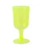 Copo de Vinho Tinto Eletrodepositado Vermelho 7oz Copo de Vinho Tinto de Plástico Descartável Material PS Espessado Copo de Vinho Tinto