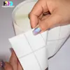 Pegatina al por mayor Impresión de código de barras Etiqueta en blanco Caja Marca Caja Pegatina Impresora de cinta de carbono Pegamento trasero