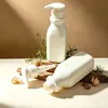Botella Cuadrada de HDPE para Loción Champú Gel de Ducha Loción Corporal Botella de Gel Hidroalcohólico 300ml Botella Vacía de Plástico Recargable