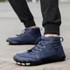 Zapatos de hombre para exteriores transfronterizos, cálidos, forrados de felpa y engrosados, botas de nieve, unisex, duraderos, antideslizantes, zapatos de algodón casuales de invierno para hombres
