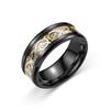 Anillo de Acero Inoxidable con Patrón de Dragón Estilo Chino Moda Versátil Anillo de Acero de Titanio con Patrón de Dragón Moda Europea y Americana Anillo para Hombre Venta al por Mayor