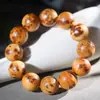 Pulseira de Contas Redondas Olho Escarlate Multi-Sementes de Tuias Taihang Círculo Único Contas de Rosário de Madeira Madeira Medicinal Fragrante Pulseira de Madeira