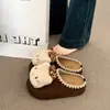 Pantuflas Versátiles Lindas de Dibujos Animados Suela Moderna Pantuflas Casuales para Mujer Gruesas Kt 2025 Cabeza de Gato Otoño Invierno Exterior