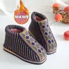 Gancho de Lã Sapatos de Algodão Flats Outono e Inverno Antiderrapante Resistente ao Desgaste Espessados Sapatos de Inverno Feitos à Mão para Homens e Mulheres Casuais Casamento Tudo-em-Um