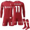 2526 Uniforme de Futebol No. 9 Isaac 11 Salah Camisa Sobo Outono e Inverno Liverpool Casa Manga Longa