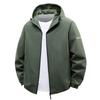 Nueva Chaqueta Deportiva 2025 para Hombre, Ropa de Entrenamiento para Correr por la Mañana y Ciclismo de Secado Rápido de Otoño, Cortavientos con Capucha Resistente al Viento para Exteriores para Correr