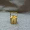 Adornos de Cubo de Latón, Adornos Exquisitos y Creativos para Escritorio y Entrada, Artesanías de Cobre, un Cubo de Lingotes de Oro, Decoración de Cubo Grande
