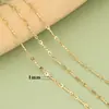 Corrente de Aço Inoxidável Minimalista Europeia e Americana Feita à Mão Versátil Estilosa DIY Colar Corrente de Elo de Aço Titânio