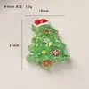 Acessórios de resina DIY de desenho animado, presilhas de cabelo de cola de creme transparentes de Natal, capas de celular, fivelas de sapato, chaveiros, pingentes