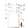 Cortina de puerta con forma de corazón para perro, para niña, para dormitorio, sala de estar, hogar, perforada, para niños, decoración, enseñanza, cortina colgante comercial
