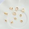 Conector Pequeno em Forma de Semente de Melão Banhado a Ouro 14K com Preservação de Cor Cobre Materiais Acessórios de Joalheria DIY para Fazer Pingentes e Fechos de Colar
