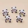 Acessórios de Artesanato DIY Desenho Animado de Panda Redondo 3D, Cola de Creme Resina Peças Pequenas Material Atacado