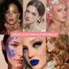 Camaleão Colorido Glitter Gel Brilho Corporal em Pó Lantejoula de Sereia Gel Carnaval Maquiagem para Rosto e Olhos