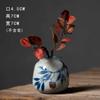 Jarrón pequeño de cerámica Jingdezhen, estilo dormitorio, planta hidropónica, adornos para sala de estar, arreglos florales, flores secas, decoraciones hechas a mano.