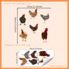 MS7163 pegatinas personalizadas creativas estilo pastoral pollo nativo habitación dormitorio sala de estar pegatinas de pared decorativas autoadhesivas al por mayor