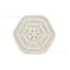 Conjunto de porta-copos de borracha macia com isolamento térmico transfronteiriço para xícara de chá pode ser combinado com porta-copos de silicone com padrão floral hexagonal tapete pessoal antiderrapante