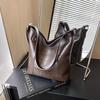 Cross-border Maillard Bag Feminino Grande Capacidade 2024 Novo Outono e Inverno All-match Casual Ombro Crossbody Bag Bolsa Balde