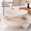 Procesamiento Personalizado Jingdezhen Color Bajo Esmalte Alta Temperatura Blanco Acanalado Vajilla Cerámica Doméstica Platos Tazones para Sopa Tazones para Fideos Tazones para Arroz