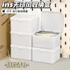 Estilo Ins estilo MUJI caixa de armazenamento de cartões branca pura dispensador de cartões suprimentos para diário caixa de armazenamento à prova de poeira caixa de papelaria para mesa