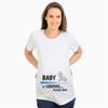 2023 comercio exterior verano nuevo ropa de maternidad caricatura linda bebé estampado camiseta de manga corta base femenina cuello redondo