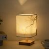 Nueva Lámpara de Noche de Estilo Chino Cuadrada con Cubierta de Tela, Decoración Postmoderna, Lámpara de Mesa para Dormitorio Retro B&B, Control Remoto, Fabricante de Lámparas para Dormitorio