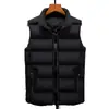 Nueva Chaqueta Chaleco de Moda para Hombre 2026, Acolchada de Algodón Down, Engrosada, Cortavientos, Impermeable para Exportación