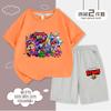 Conjunto de Verão para Meninos Brawl Stars Verão Infantil Novo Camiseta de Manga Curta Shorts Conjunto de Duas Peças