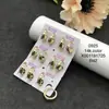 Pendientes minimalistas elegantes transfronterizos Xuping europeos y americanos, aleación de cobre chapada en color 14k, pendientes minimalistas únicos estilo japonés y coreano al por mayor