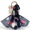 Nuevo Pañuelo de Seda Chifón 50*160 Pañuelo Largo de Alta Gama Moda y Versátil Pañuelo Chal de Georgette Pañuelo de Seda para Mujer