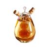 Olla de Aceite de Vidrio de Borosilicato Alto Cocina Hogar Creativa Botella de Condimento Multifuncional Forma de Calabaza Doble Uso Gran Capacidad Botella de Salsa de Soja