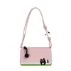 Bolsa de Ombro Color Block Coreana Fresca e Estilosa de Verão, Bolsa Casual Doce de Axila, Bolsa Transversal Versátil Chique da Moda