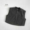 Chaleco de Algodón Reversible 2026 Invierno Nuevo Estilo para Niños y Niñas, Chaleco a Cuadros para Niños Pequeños y Medianos, Chaleco Cálido, Tendencia Estilo Coreano