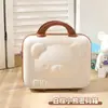 Caja de Contraseña de Oso de Dibujos Animados Estuche de Maquillaje Mini Portátil de 14 pulgadas Caja de Almacenamiento de Papelería Maleta Pequeña Regalo Souvenir