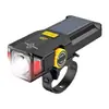 Nova lanterna de cabeça recarregável movida a energia solar com zoom rotativo, feixe alto e baixo ajustável, carregamento USB, display digital e lanterna de cabeça a laser branca