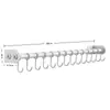 Estante de Almacenamiento para Cocina, Ganchos para Cocina, Barra con Ganchos Móviles, Barra Colgante sin Taladro, Soporte para Espátulas y Cucharas, Almacenamiento Montado en Pared