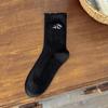 Calcetines Dulces con Lazo para Mujer, Nuevos Calcetines de Algodón Peinado de Punto Medio con Lunares Estilo Japonés de Otoño, Calcetines con Volantes de Encaje para Niña