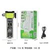 Lanterna LED com Luz Forte, Longa Duração da Bateria, Recarregável para Uso Externo, Portátil, Martelo de Segurança Multifuncional, Luz de Trabalho Cob de Emergência