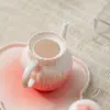 Tetera Mi Yan con diseño de crisantemo en degradado rojo sandía, tetera moderna y sencilla para el hogar, tetera de cerámica hecha a mano, juego de té de kung fu